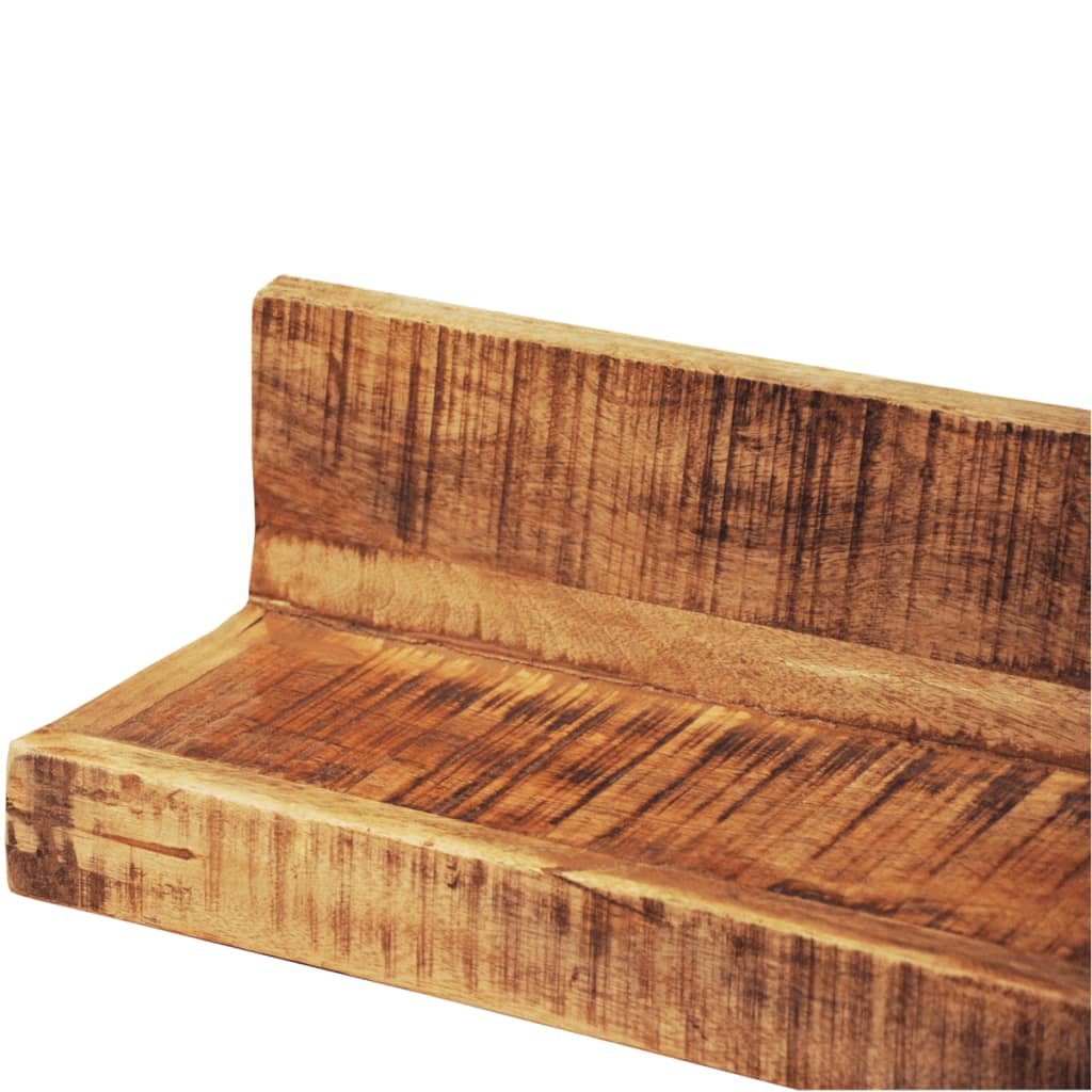 Display Shelf 2 pcs Solid Wood Wall Mounted - OLBRIT