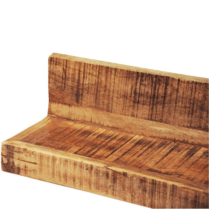 Display Shelf 2 pcs Solid Wood Wall Mounted - OLBRIT
