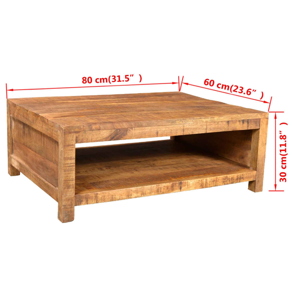 Coffee Table Solid Mango Wood - OLBRIT