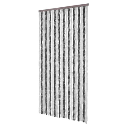 Insect Curtain Grey and White 100x220 cm Chenille - OLBRIT