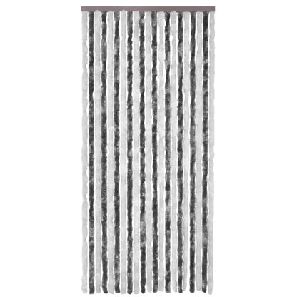 Insect Curtain Grey and White 100x220 cm Chenille - OLBRIT