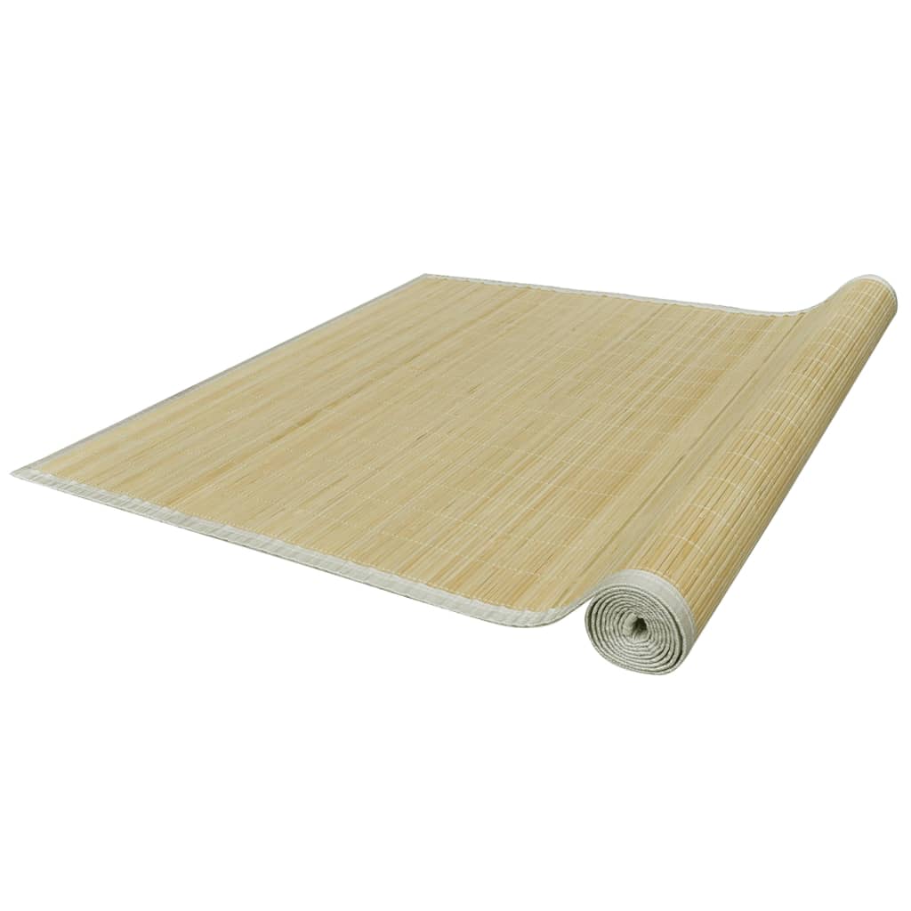 Rectangular Natural Bamboo Rug 120 x 180 cm - OLBRIT