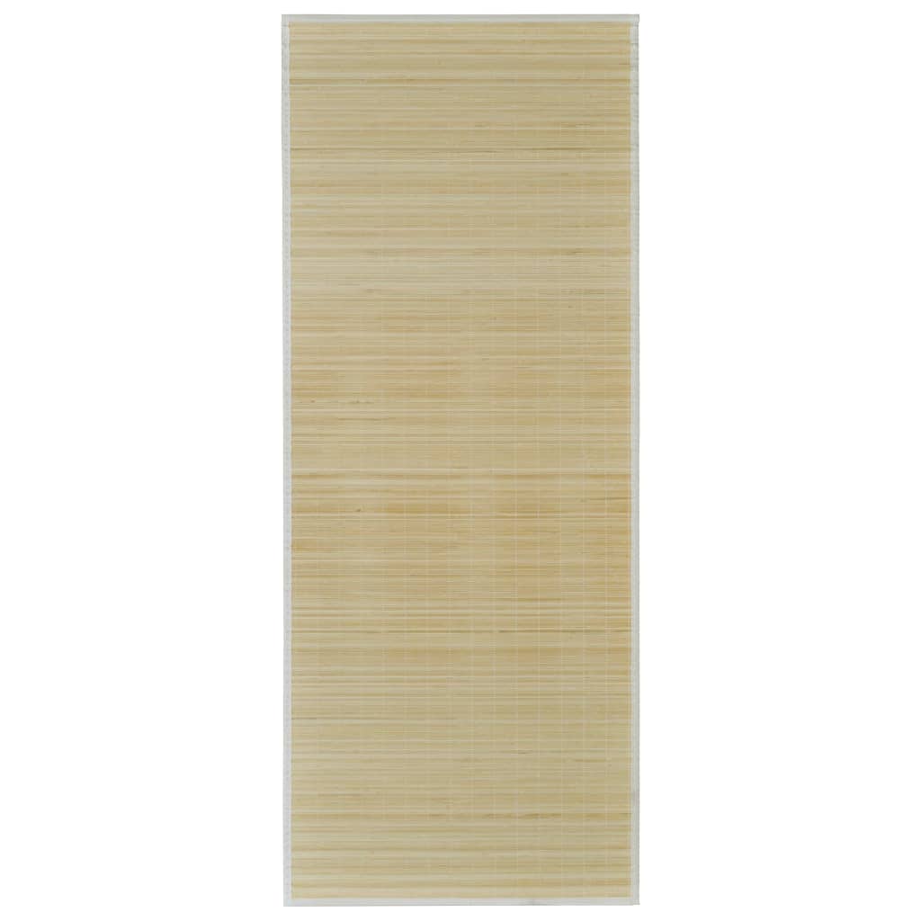 Rectangular Natural Bamboo Rug 150 x 200 cm - OLBRIT
