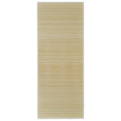 Rectangular Natural Bamboo Rug 150 x 200 cm - OLBRIT