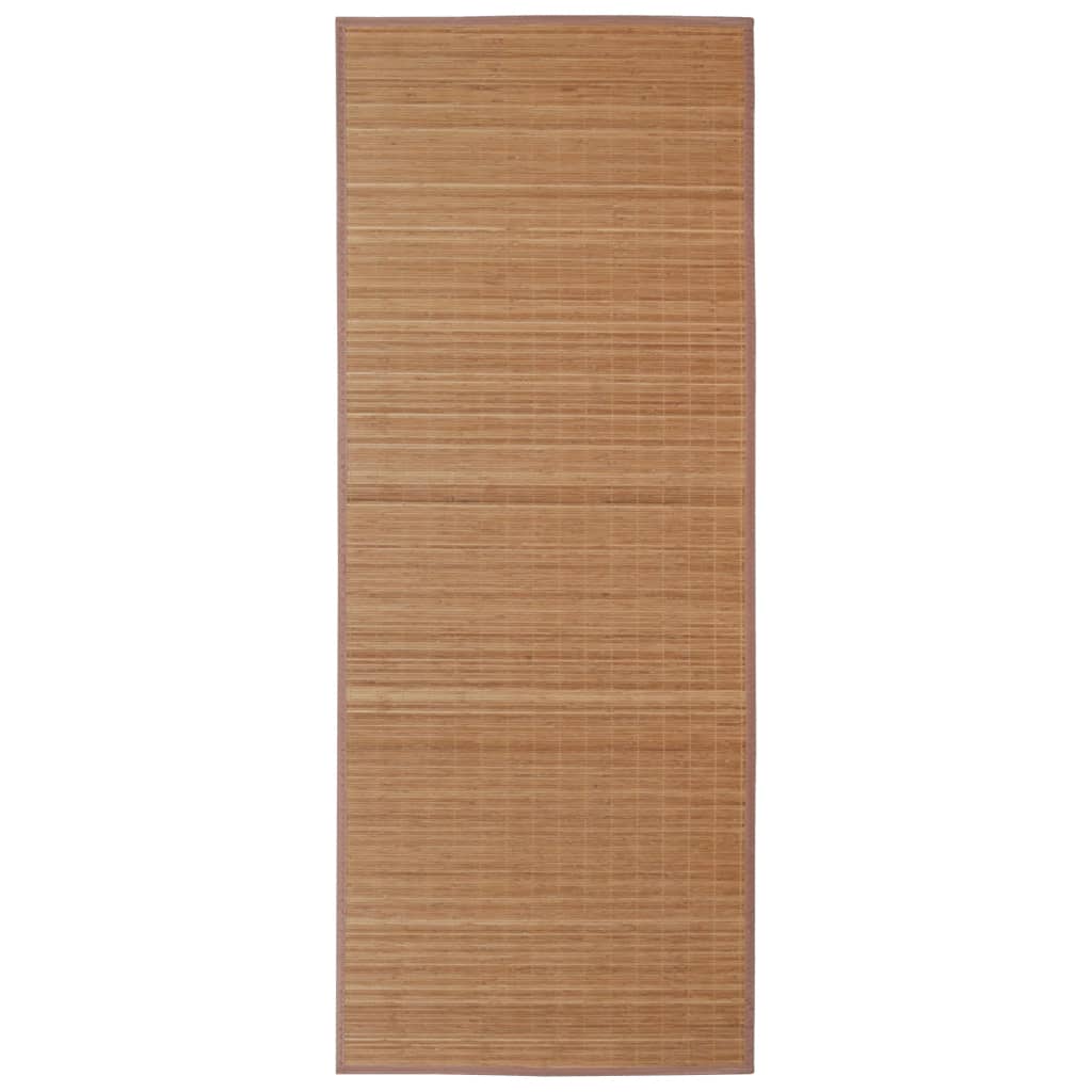 Rectangular Brown Bamboo Rug 120 x 180 cm - OLBRIT