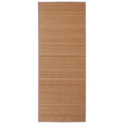 Rectangular Brown Bamboo Rug 120 x 180 cm - OLBRIT