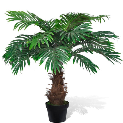Lifelike Artificial Cycus Palm Tree with Pot 80 cm - OLBRIT