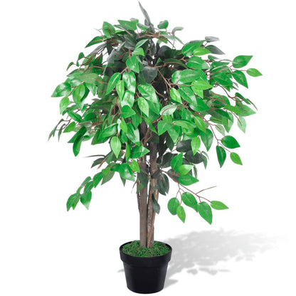 Artificial Plant Ficus Tree with Pot 90 cm - OLBRIT