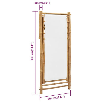 Outdoor Deck Chair Bamboo and Canvas - OLBRIT