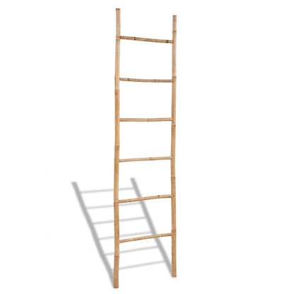 Bamboo Towel Ladder with 6 Rungs - OLBRIT