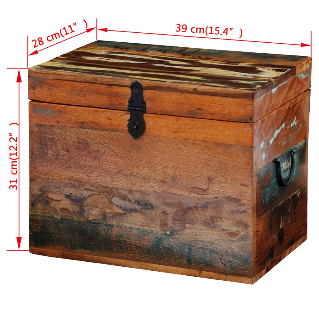 Reclaimed Storage Box Solid Wood - OLBRIT