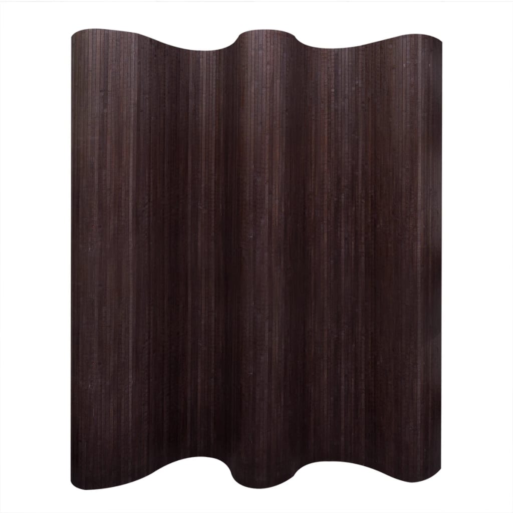 Room Divider Bamboo Dark Brown 250x165 cm - OLBRIT