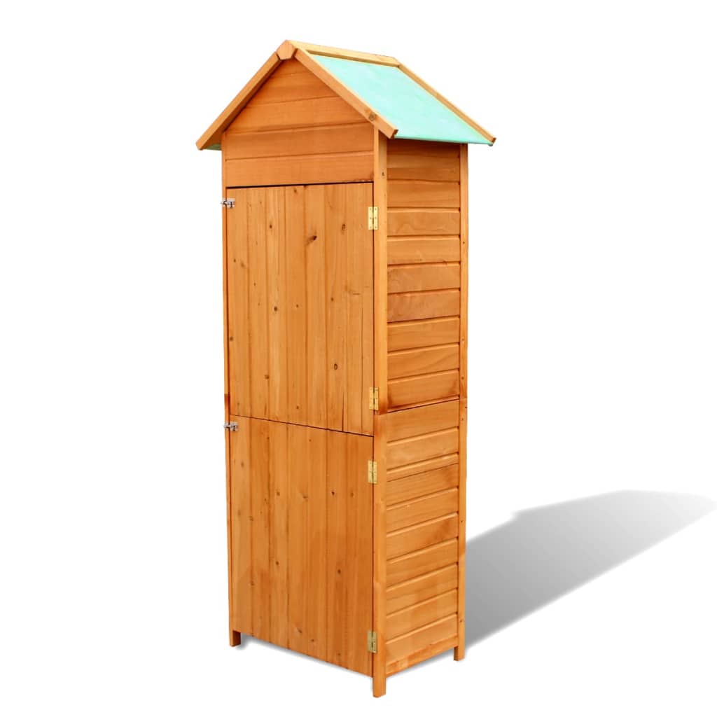 Garden Storage Cabinet Brown 42.5x64x190 cm - OLBRIT