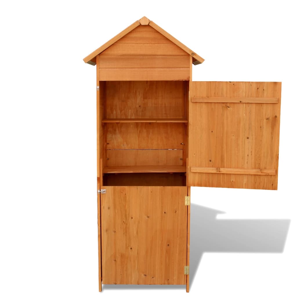 Garden Storage Cabinet Brown 42.5x64x190 cm - OLBRIT