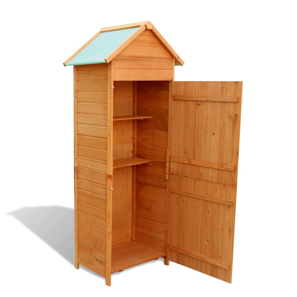 Garden Storage Cabinet Brown 42.5x64x190 cm - OLBRIT