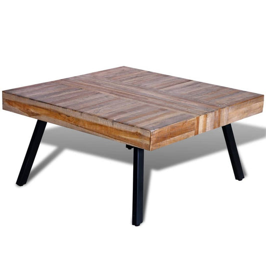 Coffee Table Square Reclaimed Teak Wood - OLBRIT