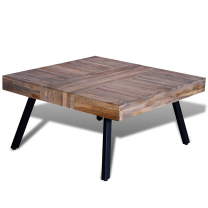 Coffee Table Square Reclaimed Teak Wood - OLBRIT