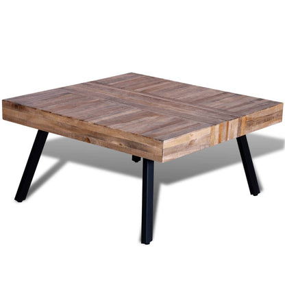 Coffee Table Square Reclaimed Teak Wood - OLBRIT
