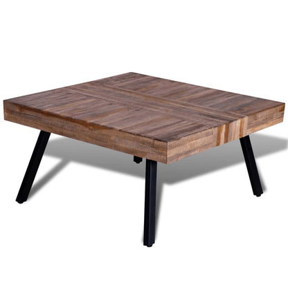 Coffee Table Square Reclaimed Teak Wood - OLBRIT