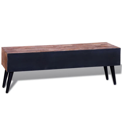 Console TV Cabinet with 4 Drawers Reclaimed Teak - OLBRIT