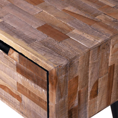 Console TV Cabinet with 4 Drawers Reclaimed Teak - OLBRIT