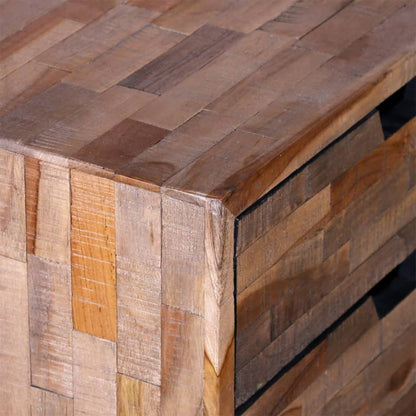 Nightstand with 2 Drawers Reclaimed Teak Wood - OLBRIT