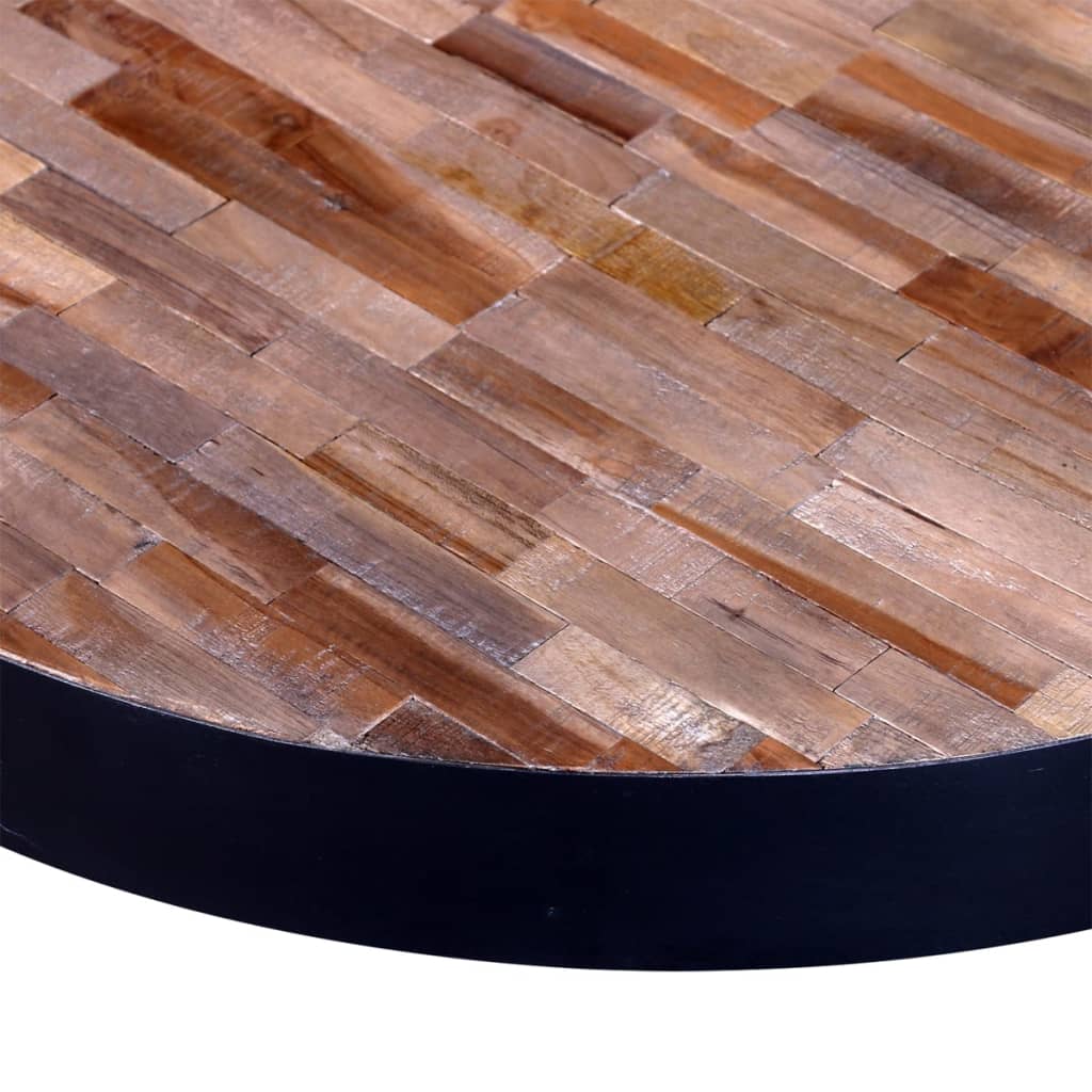Coffee Table Round Reclaimed Teak Wood - OLBRIT
