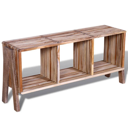 TV Cabinet with 3 Shelves Stackable Reclaimed Teak - OLBRIT