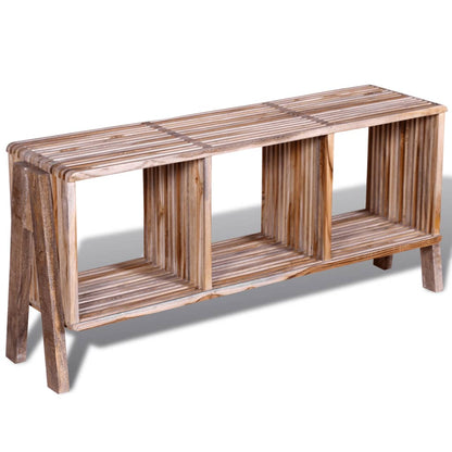 TV Cabinet with 3 Shelves Stackable Reclaimed Teak - OLBRIT