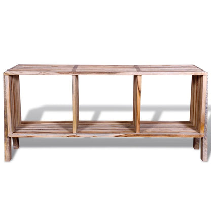 TV Cabinet with 3 Shelves Stackable Reclaimed Teak - OLBRIT