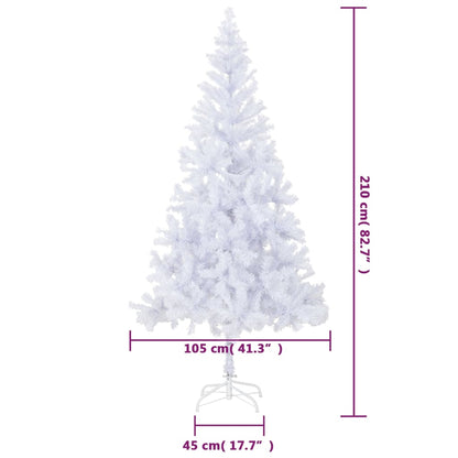 Artificial Christmas Tree with Steel Stand 210 cm 910 Branches - OLBRIT