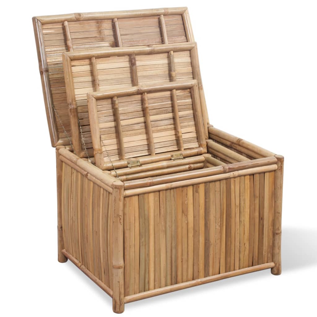 Storage Boxes 3 pcs Bamboo - OLBRIT