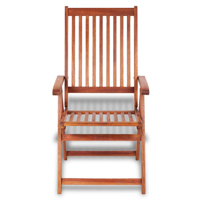 Folding Garden Chairs 2 pcs Solid Acacia Wood Brown - OLBRIT