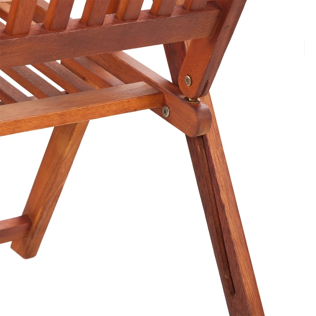 Folding Garden Chairs 2 pcs Solid Acacia Wood Brown - OLBRIT