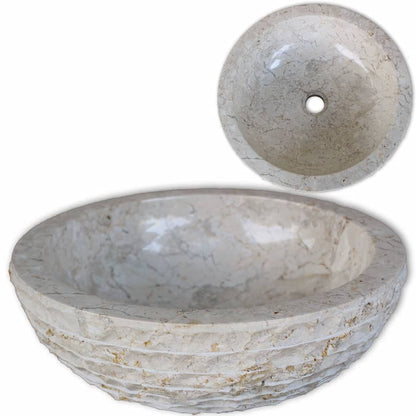 Basin Marble 40 cm Cream - OLBRIT