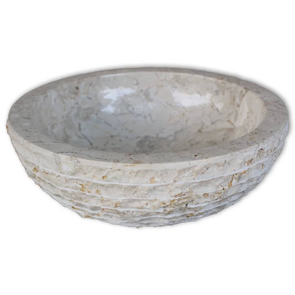 Basin Marble 40 cm Cream - OLBRIT