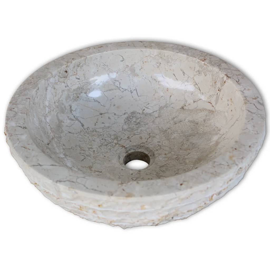 Basin Marble 40 cm Cream - OLBRIT