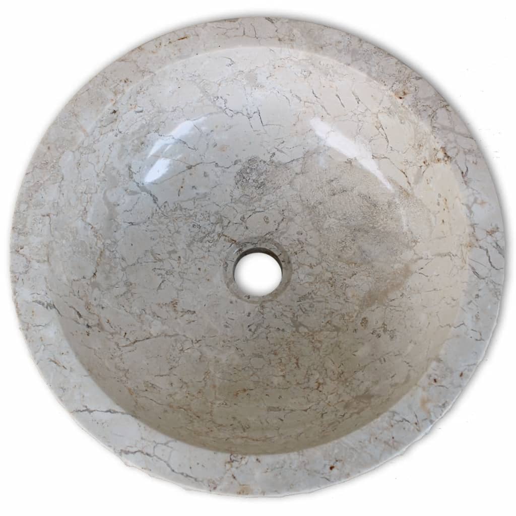 Basin Marble 40 cm Cream - OLBRIT