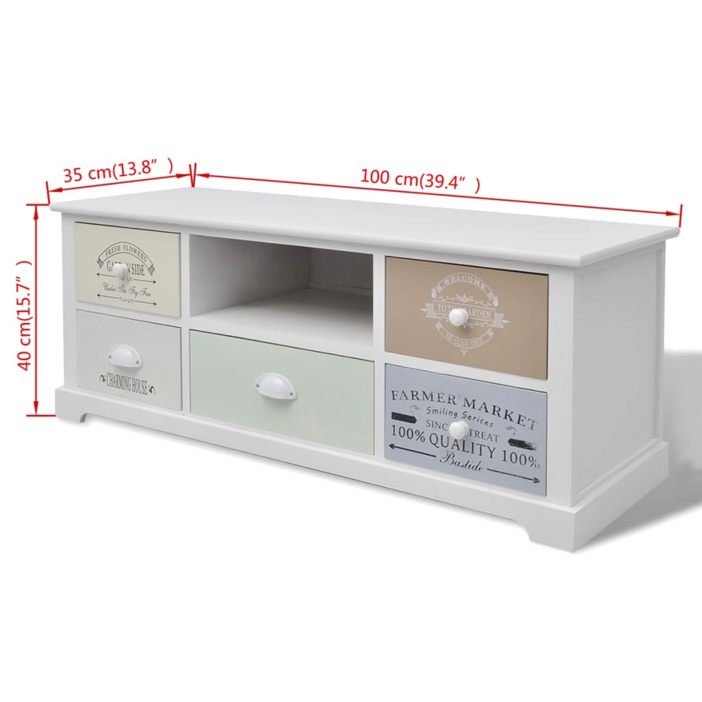 French TV Cabinet Wood - OLBRIT