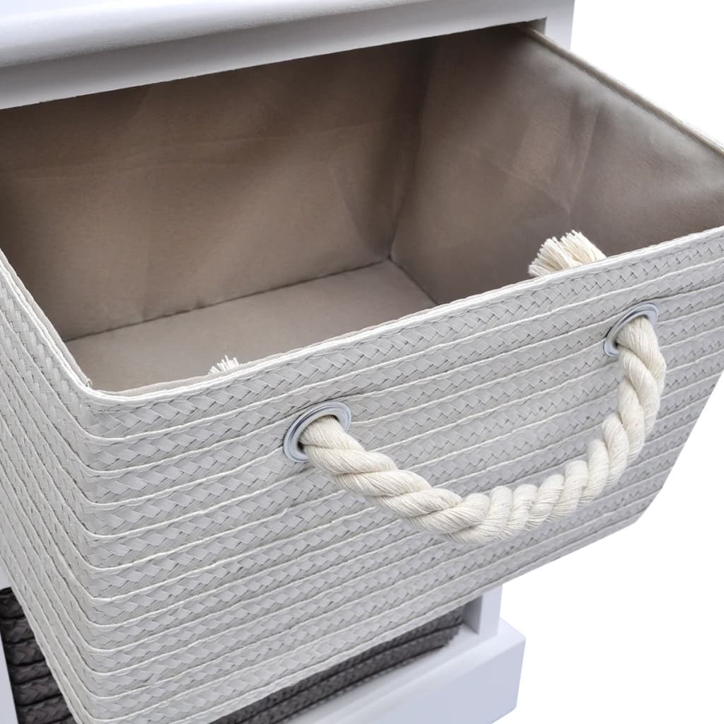 Storage Bench 6 Drawers Wood - OLBRIT