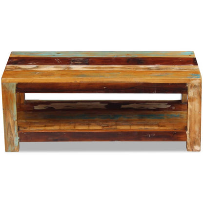Coffee Table Solid Reclaimed Wood 90x45x35 cm - OLBRIT