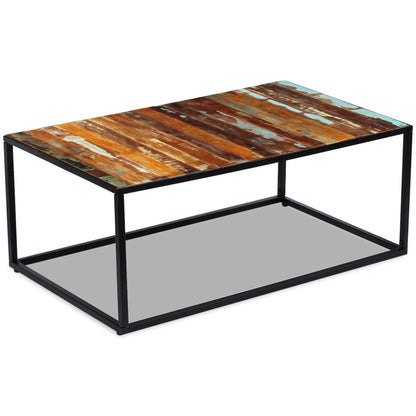 Coffee Table Solid Reclaimed Wood 100x60x40 cm - OLBRIT
