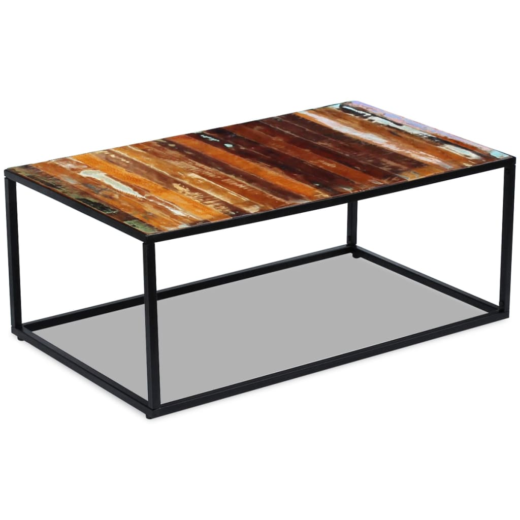 Coffee Table Solid Reclaimed Wood 100x60x40 cm - OLBRIT