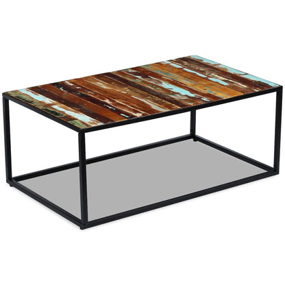 Coffee Table Solid Reclaimed Wood 100x60x40 cm - OLBRIT