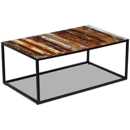 Coffee Table Solid Reclaimed Wood 100x60x40 cm - OLBRIT