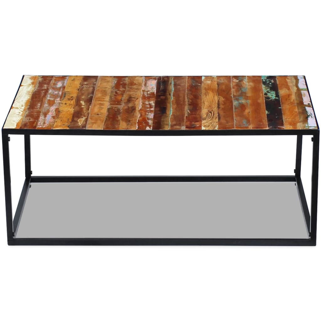 Coffee Table Solid Reclaimed Wood 100x60x40 cm - OLBRIT