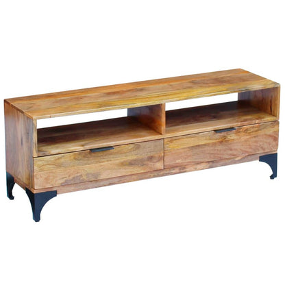 TV Stand Mango Wood 120x35x45 cm - OLBRIT