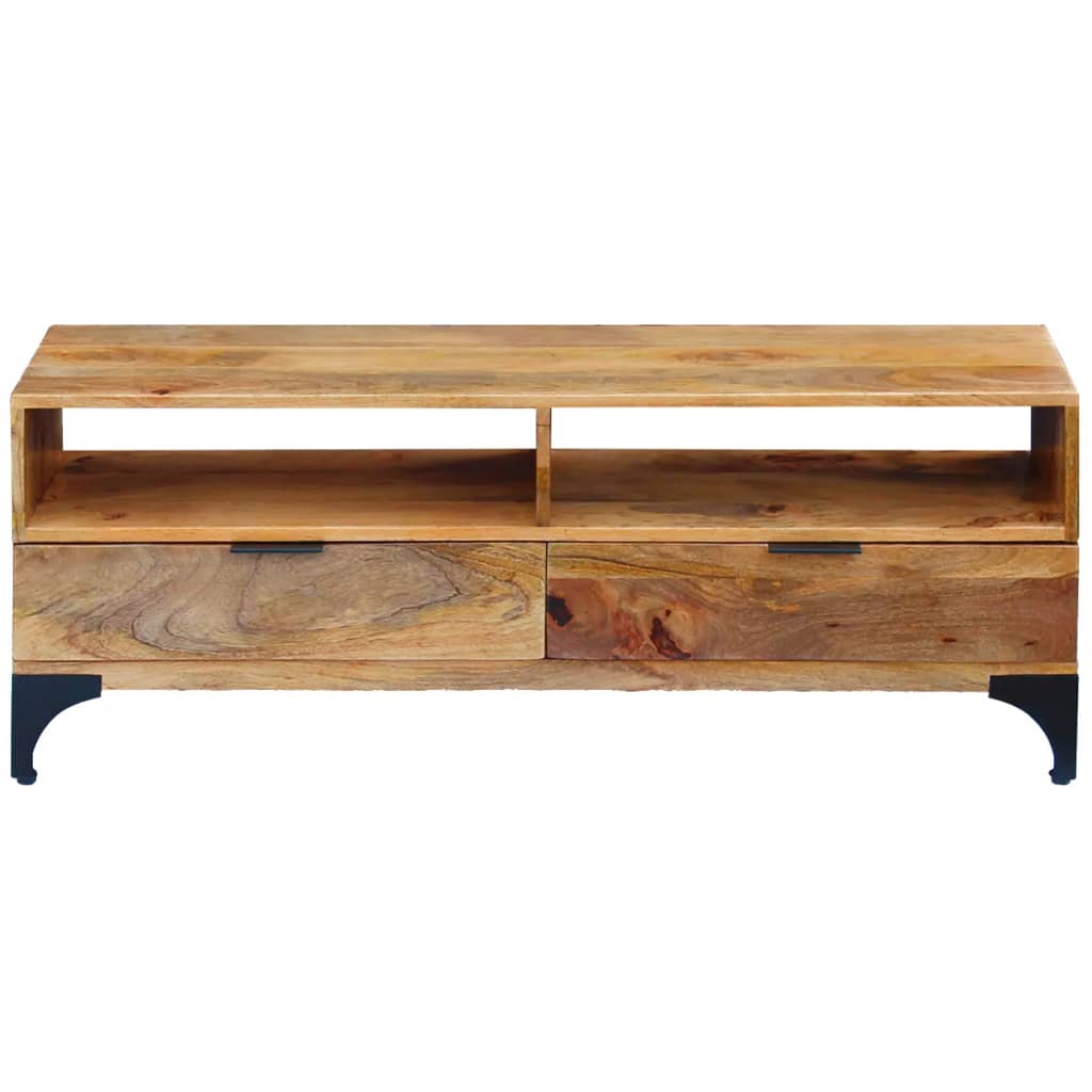 TV Stand Mango Wood 120x35x45 cm - OLBRIT