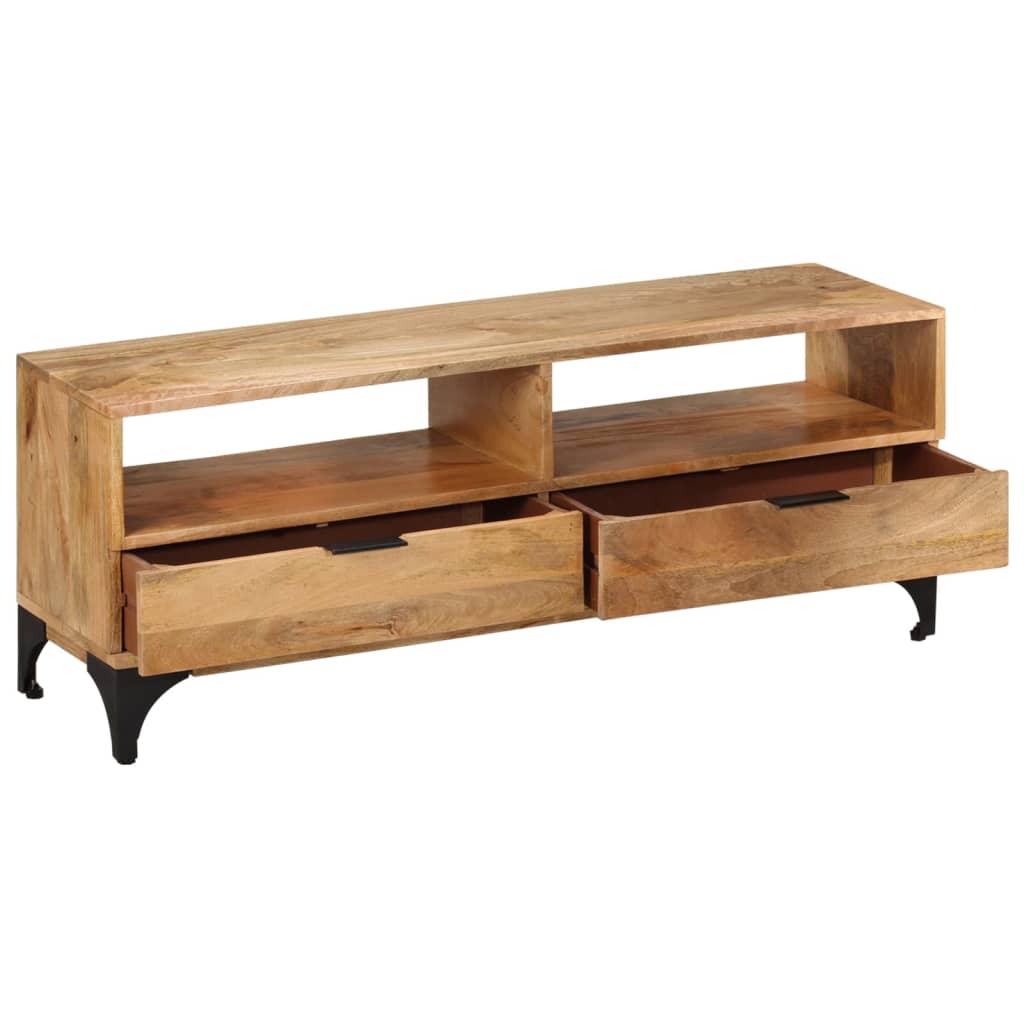 TV Stand Mango Wood 120x35x45 cm - OLBRIT