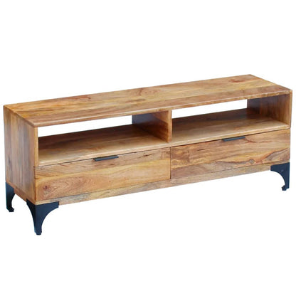 TV Stand Mango Wood 120x35x45 cm - OLBRIT